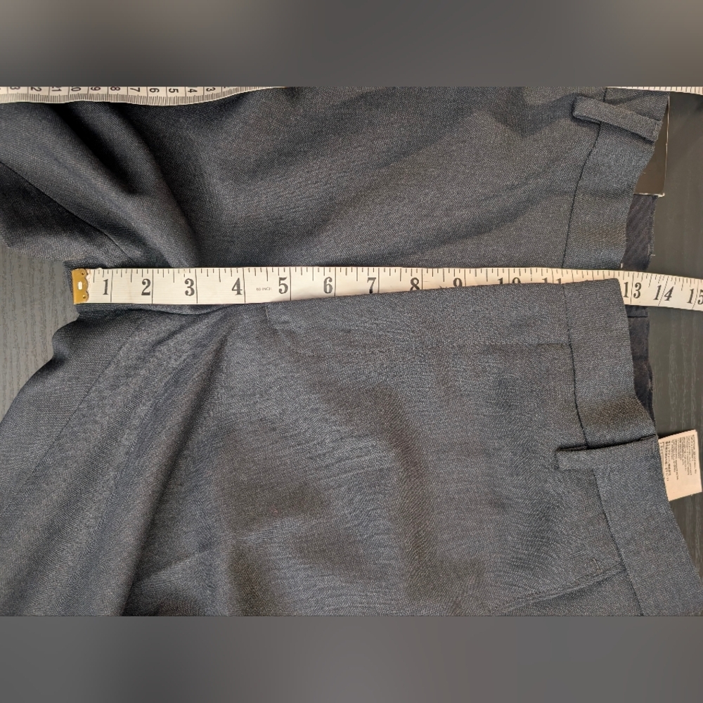 NWT Banana Republic Pants 32x32 Navy Stripe Tailored Fit Dress Trousers Office - Picture 6 of 11